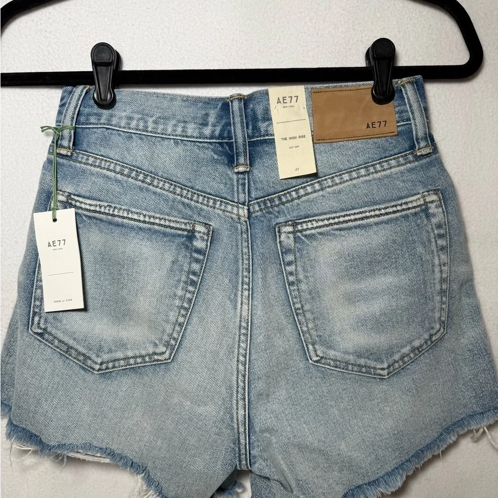 High Ride Cut Off Denim Shorts